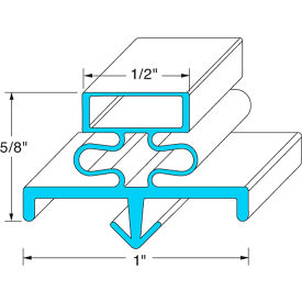 Allpoints MCC14497 Allpoints 74-1022 Magnetic Door Gasket - 25 1/4" x 25 1/2" image.