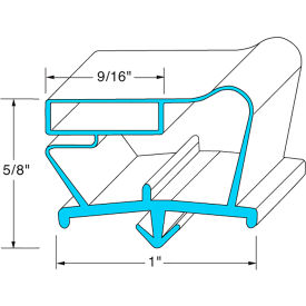 Allpoints 712-012D-05 Allpoints 741248 Drawer Gasket7" X 28 13/16" For Beverage Air image.