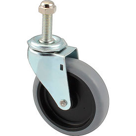 Allpoints CAS-41TH Allpoints 1201187 Caster, Stem, 4", 1/2-13, Black For Lockwood Manufacturing Company image.