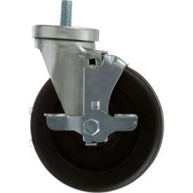 Allpoints 830221 Allpoints 1481062 Caster, Stem, 5", 1/2-13X1"W/Brk For True Manufacturing image.