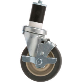 Allpoints 263364 Allpoints 26-3364 4" Swivel Stem Caster with Brake for 1 5/8" O.D. Tubing - 250 lb. Capacity image.