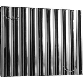 Allpoints 31466 Allpoints 31-466 16"(H) x 16"(W) x 2"(T) Frameless Stainless Steel Hood Filter image.