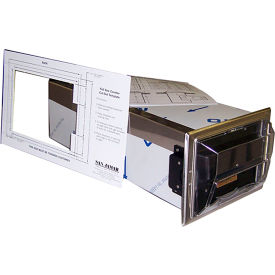 Allpoints 8009969 Allpoints 8009969 Napkin Dispenser Stainless Steelincounter Plastic Top image.