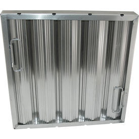 Allpoints 262262 Allpoints 26-2262 16"(H) x 16"(W) x 2"(T) Aluminum Hood Filter - Ridged Baffles image.