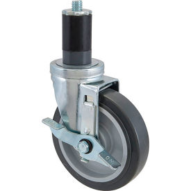 Allpoints 1201125 Allpoints 1201125 Caster, Stem, 5", W/Brk, Gry image.