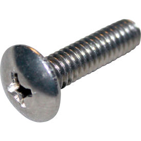 Allpoints 26-1486 Stainless Steel Phillips Truss Head 1/4"-20 x 1" Machine Screw - 100/Box