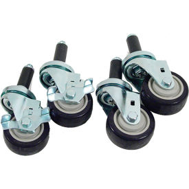 Allpoints 264707 Stem Caster Set (4) 3""Std Duty 1"" Exp Stem