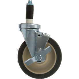 Allpoints 262399 Allpoints 26-2399 5" Swivel Stem Caster with Brake for 1" O.D. Tubing - 300 lb. Capacity image.