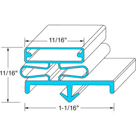 Allpoints 2-722 Allpoints 741250 Door Gasket31 5/8" X 59 7/16" For Continental Refrigerator image.