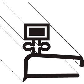 Allpoints 3722 Allpoints 1271248 Gasket, Door (Magnetic, 75") For Norlake Refrigeration image.