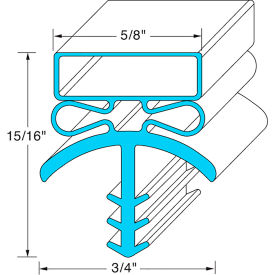 Allpoints 16545 Allpoints 741452 Door Gasket For Bally Refrigerated Boxes image.