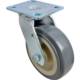 Allpoints 1131-2052-3000 Allpoints 1201150 Caster, Plate (6", Gry) For Standard Keil image.