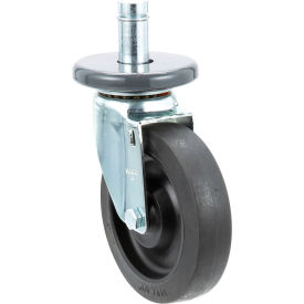 Allpoints 5M Allpoints 26-2922 5" Swivel Stem Caster for 1" O.D. Tubing - 260 lb. Capacity image.