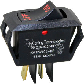 Allpoints 421710 Allpoints 42-1710 On/Off Rocker Switch - 20A/125V, 15A/250V image.