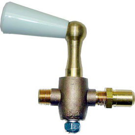 Allpoints 521065 Allpoints 52-1065 Gas Valve with Adjustable Orifice;1/8" Gas In; 3/8"-27 Gas Out image.