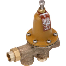 Allpoints 561155 Allpoints 56-1155 1/2" FPT Union x 1/2" FPT Water Pressure Reducing Valve - 10 to 35 lb. Range image.