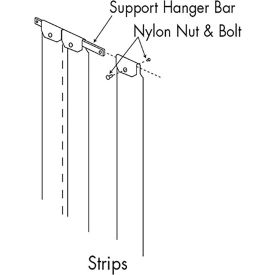 Allpoints 100-402LA-6063884 Allpoints 8011616 Kason 402La6063884 Strip Curtain image.