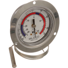 Allpoints 621040 Allpoints 62-1040 2 1/2" Recessed Dial Thermometer with 48" Capillary image.