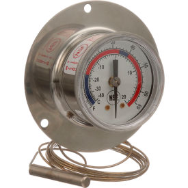 Allpoints 621039 Allpoints 62-1039 2" Recessed Dial Thermometer with 48" Capillary image.