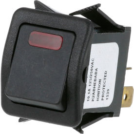 Allpoints 1872400 Allpoints 42-1765 On/Off Lighted Rocker Switch - 125V image.