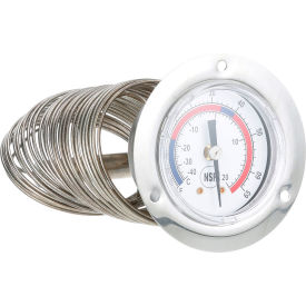 Allpoints 621123 Allpoints 62-1123 2" Front Flange Dial Thermometer with 240" Capillary image.