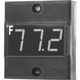 Allpoints 621136 Allpoints 62-1136 2" x 1 3/4" Flush / Surface Mount Digital Thermometer with 102" Capillary image.