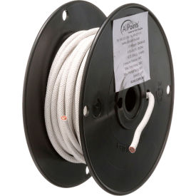 Allpoints 381294 Allpoints 38-1294 High Temperature Wire; #10 Gauge; Stranded SRGN; White; 50 Roll image.