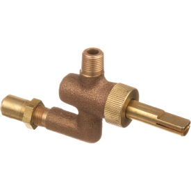 Allpoints 1562598 Allpoints 52-1051 Top Burner Valve; 1/8" Gas In; 3/8"-27 Gas Out image.