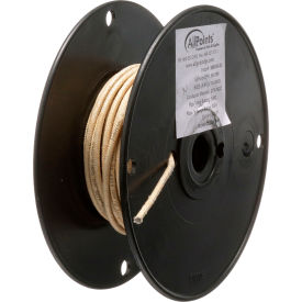 Allpoints 381296 Allpoints 38-1296 High Temperature Wire; #12 Gauge; Stranded MG; Tan; 50 Roll image.