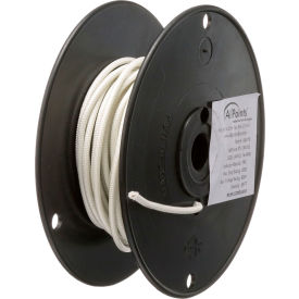 Allpoints 381312 Allpoints 38-1312 High Temperature Wire; #14 Gauge; Stranded SF2; White; 50 Roll image.