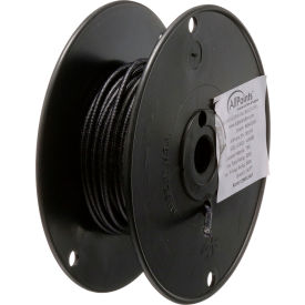 Allpoints 381313 Allpoints 38-1313 High Temperature Wire; #14 Gauge; Stranded SF2; Black; 50 Roll image.