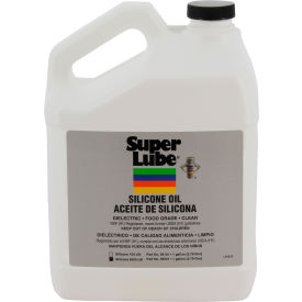 Synco Chemical Corp 56501 Super Lube Silicone Oil, 5000 cSt, 1 gal. Bottle, Clear image.