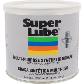 Synco Chemical Corp 41160/00 Super Lube 14.1 oz Multi-Purpose Synthetic Grease, NLGI 00 with Syncolon, PTFE, Canister image.