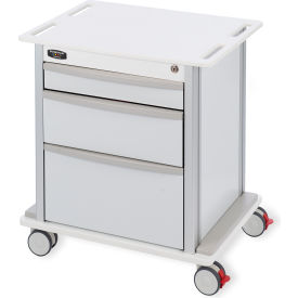 MARKETLAB INC CT207-0000 Bowman® Compact, Undercounter Storage Cart, 3 Drawers 23.5"W x 25.13"H x 17.75"D, White image.