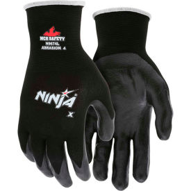 MCR Safety N9674S Ninja X Bi-Polymer Coated Palm Gloves, Memphis Glove N9674s, 1 Pair image.