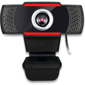 Adesso CyberTrack H3 720P HD USB Webcam w/ Microphone 1.3 Mpixels, Black