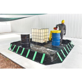 UltraTech Ultra-Containment Berm Compact Model 10' x 10' x 1' 24 MIL PVC Black