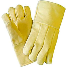 Mechanix Glove 234-KV-DOM Chicago Protective Apparel Kevlar®Twill High Heat Gloves, 14"L, Yellow image.
