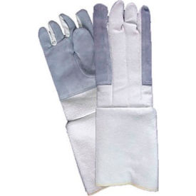 Mechanix Glove 243-PBI-22 Chicago Protective Apparel Kevlar®Twill High Heat Gloves, 23"L, Yellow image.