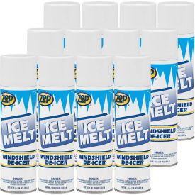 Zep Ice Melt Aerosol De-Icer for Windshields and Windows 16 oz 12/Pack