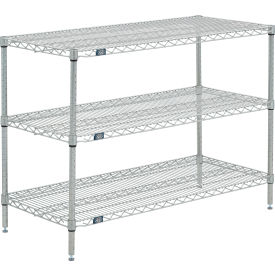 Nexel® 3 Shelf Poly-Z-Brite® Wire Shelving Unit Starter 36""W x 14""D x 34""H