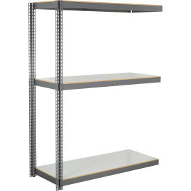 Global Industrial 3 Shelf Extra Heavy Duty Boltless Shelving Add On 60""Wx36""Dx84""H Laminate Deck