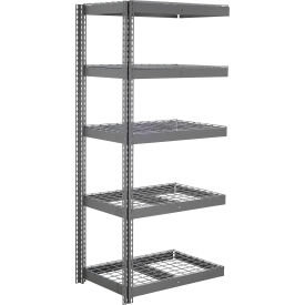 Global Industrial 5 Shelf Extra Heavy Duty Boltless Shelving Add On 36""W x 12""D x 72""H Wire Deck