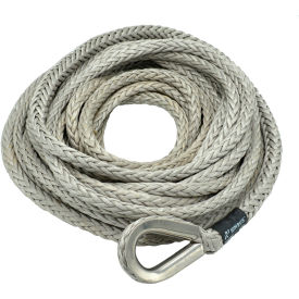 Nimbus™ Synthetic Winch Line with Stainless Steel Thimble 3/8" Dia. x 125'L