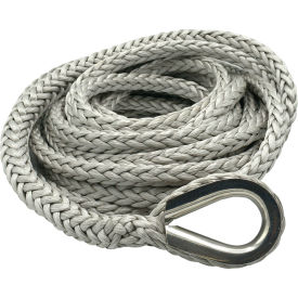 Nimbus™ Synthetic Winch Line with Stainless Steel Thimble 5/8" Dia. x 125'L