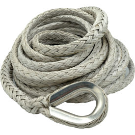 Nimbus™ Synthetic Winch Line Extension with SS Thimble & Kevlar Tail 1/2" Dia. x 100'L