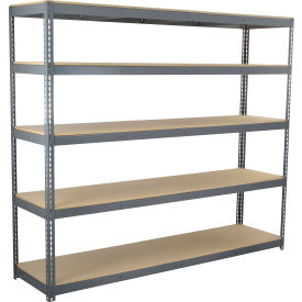 Global Industrial 5 Shelf Extra Heavy Duty Boltless Shelving Starter 96""W x 24""D x 60""HWood Deck