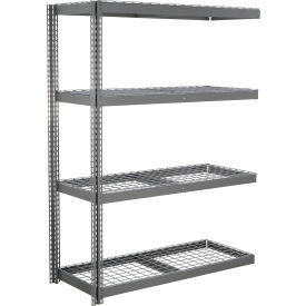 Global Industrial 4 Shelf Extra Heavy Duty Boltless Shelving Add On 60""W x 48""D x 72""H Wire Deck