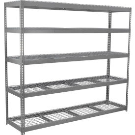 Global Industrial 5 Shelf Extra Heavy Duty Boltless Shelving Starter 96""W x 24""D x 60""H Wire Deck