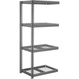 Global Industrial 4 Shelf Extra Heavy Duty Boltless Shelving Add On 48""W x 48""D x 60""H Wire Deck